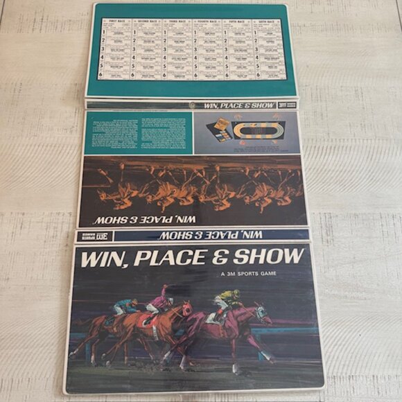 Rare, vintage 1966 Win, Place & Show A 3M Sports Game (Mint!) - Picture 5 of 15